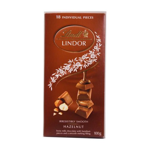 Chocolate  Lindt  Hazelnut Lindor Tableta 100 G