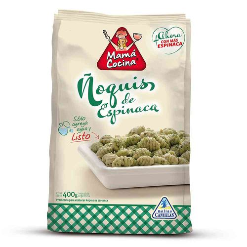 Premezcla Para ñoquis Espinaca Mamá Cocina 400 Gr