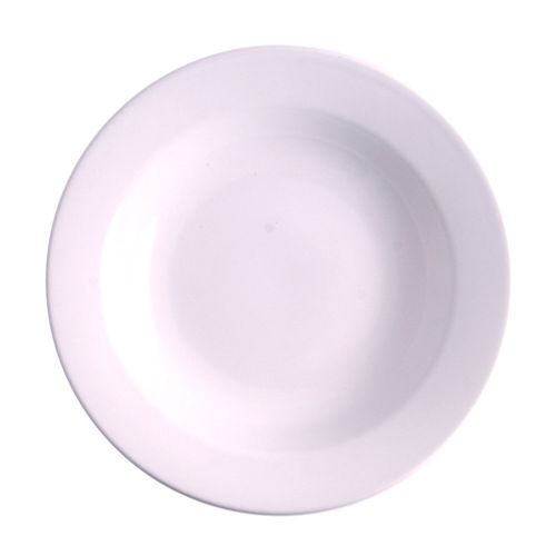 Plato Hondo De Cerámica Blanco 21 Cm