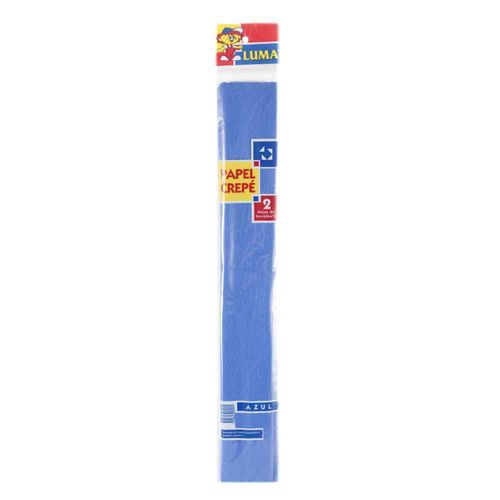 Papel Crepe Luma Azul 2 U.