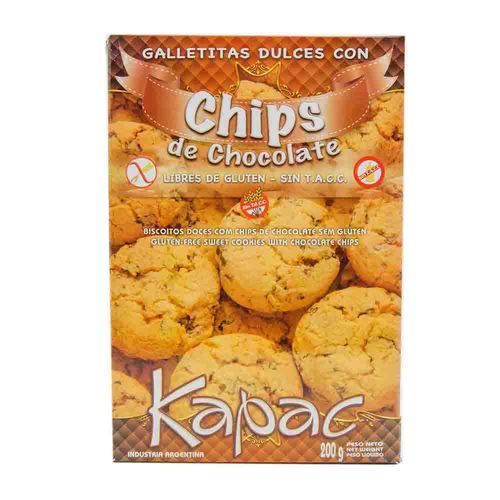 Galletitas Kapac Con Chips De Chocolate 200 Gr