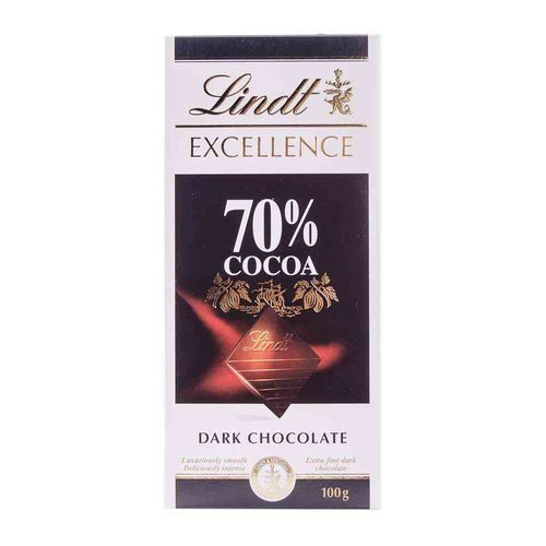 Chocolate Lindt Excellence 70% Cacao 100 Gr