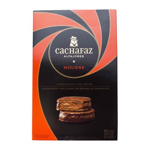 Alfajores De Chocolate Con Leche Cachafaz Relleno 294 Gr