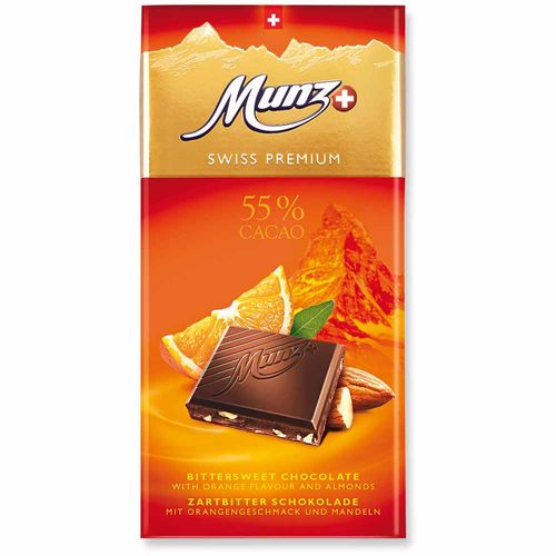 Chocolate Amargo 55cacao Munz 100 Gr