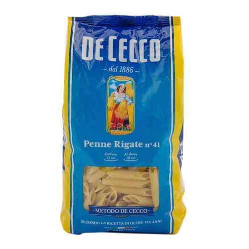 Fideos Penne Rigatti De Cecco 500 Gr