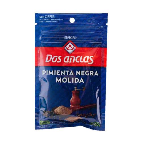 Pimienta Negra Dos Anclas Molida 25 Gr