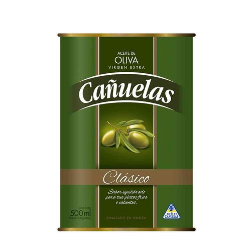 Aceite De Oliva Cañuelas Extra Virgen Clásico 500 Ml