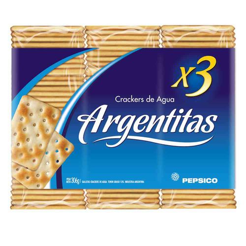 Galletitas Crackers De Agua Argentinitas 306 Gr