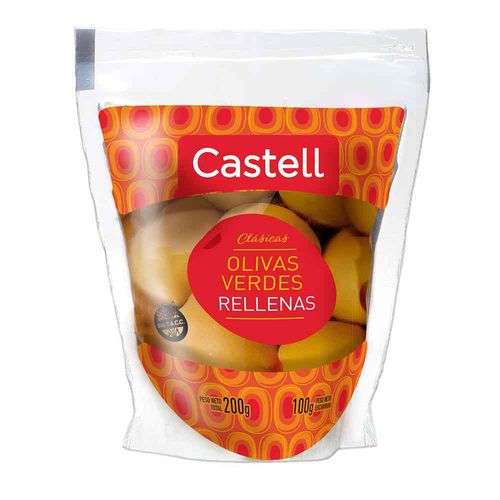 Aceitunas Castell Verdes Rellenas 100 Gr