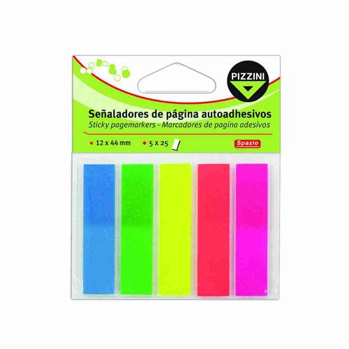 Señaladores Autoadhesivos Pizzini 5 Colores