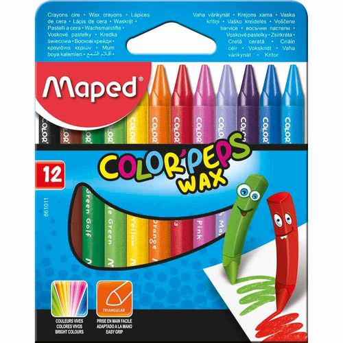 Crayones De Cera Maped 12 Unidades