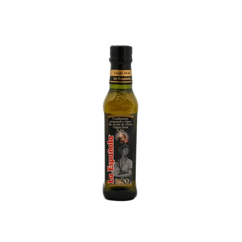 Aceite De Oliva La Española Extra Virgen Saborizado Con Ajo 250 Ml