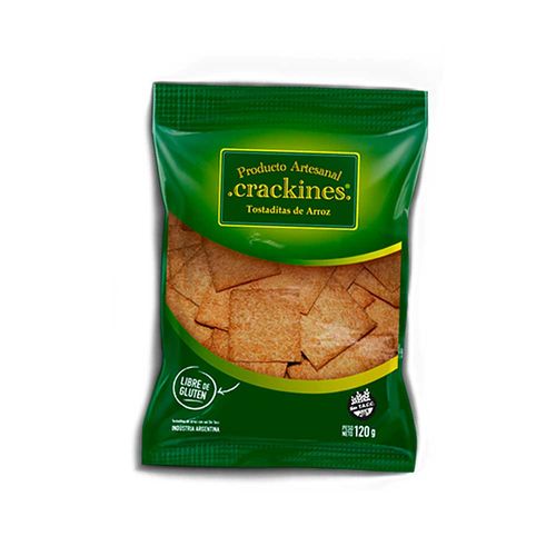 Tostaditas De Arroz Libre De Gluten Crackines 120 Gr