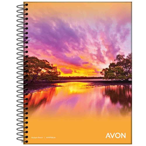 Cuaderno Avon Espiral Rayado 16x21 84hjs