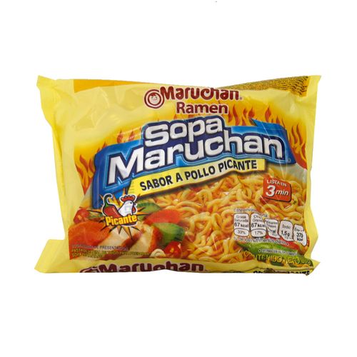 Sopa De Fideos De Pollo Picante Maruchan 85 Gr