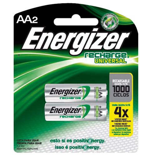 Pila Recargable Energizer Aax2 Nh15 Bp2 2000ma