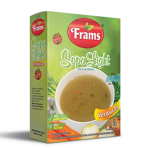 Sopa Light Sin Tacc De Verduras Farms 50 Gr