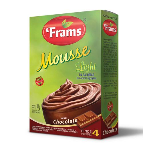 Mousse Light Frams Sin Tacc De Chocolate 40 Gr