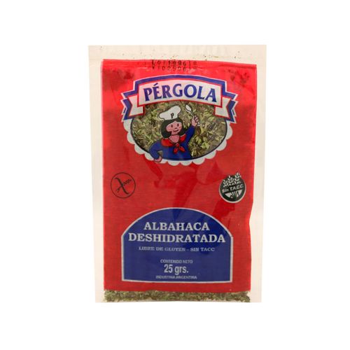 Albahaca Deshidratada Sin Tacc Pergola 25 Gr