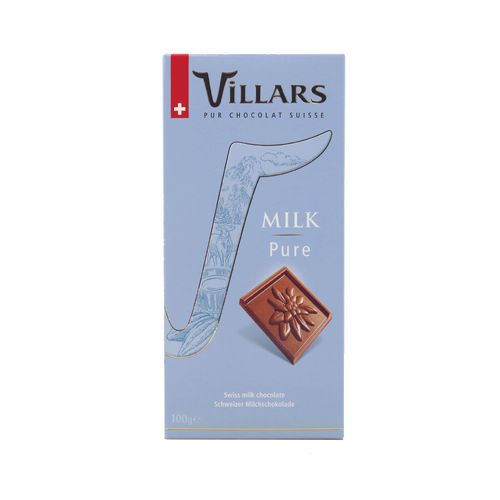 Chocolate Villars Pure Con Leche 100 Gr