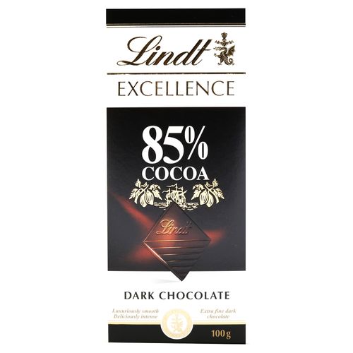 Chocolate Lindt Excellence  85% Cacao Dark 100 Gr