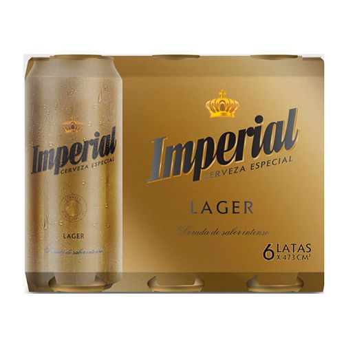 Cerveza Imperial Lager 473cc Sixpack