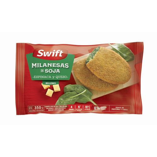 Milanesas De Soja Swift Con Espinaca Y Queso X