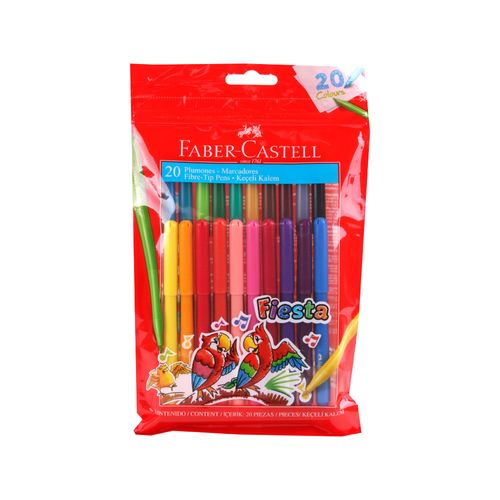 Marcador Escolar Fiesta 20 Un Faber Castell