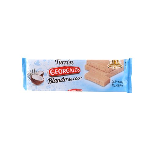 Turron Georgalos Especiales Coco Tableta 120 Gr.