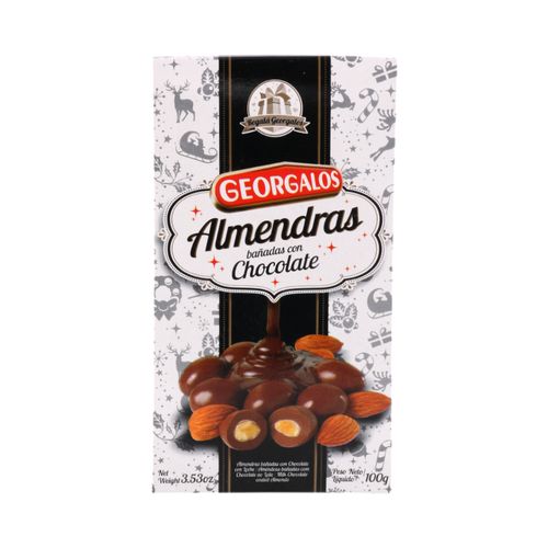 Almendras Georgalos Con Chocolate Estuche 100 Gr