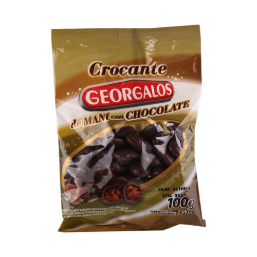 Confites Georgalos De Mani Con Chocolate Paquete 100 Gr