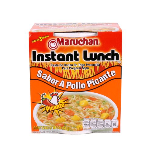 Sopa De Fideos Maruchan De Pollo Picante 64 Gr