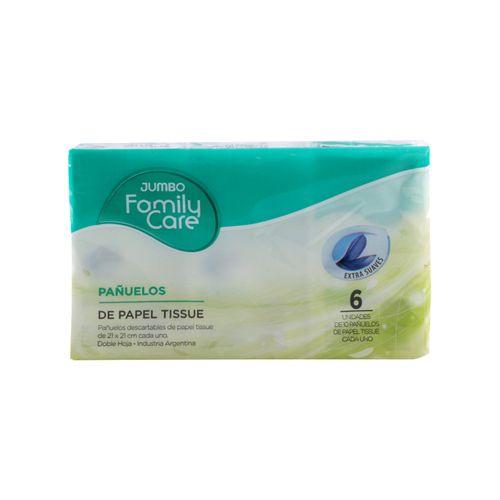 Pañuelos Descartables Jumbo Family Care 6 U