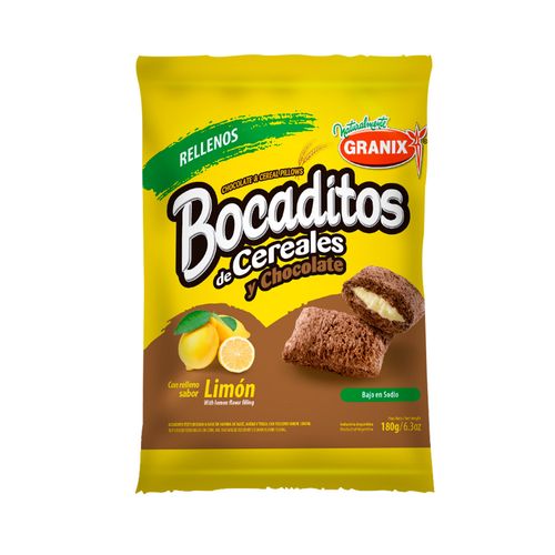 Bocaditos Granix Rellenos Limon 180 Gr