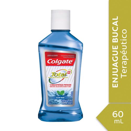 Enjuague Bucal Colgate Total 12 Clean Mint 60 Ml