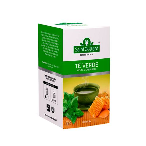 Té Saint Gottard En Saquitos Té Verde 20 U