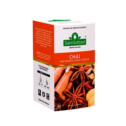 Té Aromático Chai Saint Gottard 20 Saquitos