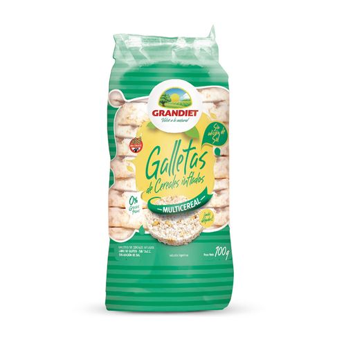 Galletas Grandiet De Cereales Inflados Sin Sal 100 Gr