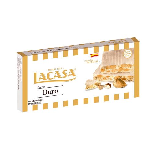 Turron Duro Almendras Lacasa X150gr