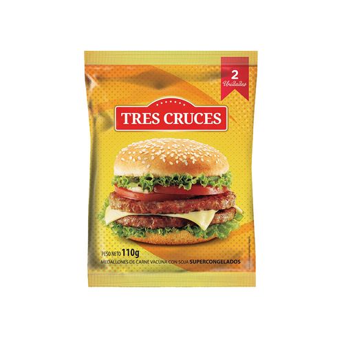 Medallon De Carne Vacuna Tres Cruces  X 110grs