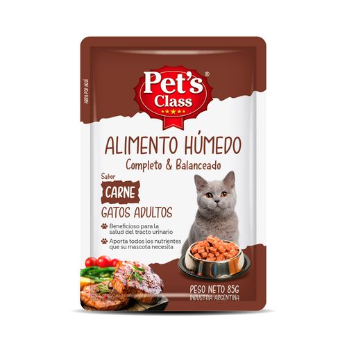 Humedo Pets Class Para Gato Adulto Carne X 85g