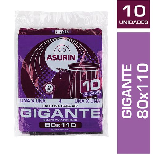 Bolsa De Residuos Asurin Gigante - 10 U