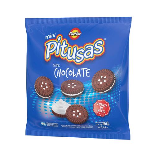 Galletas Mini Chocolate Pitusas 160 Gr