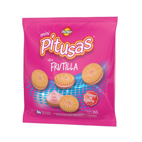 Galletas De Frutilla Mini Pitusas 160 Gr