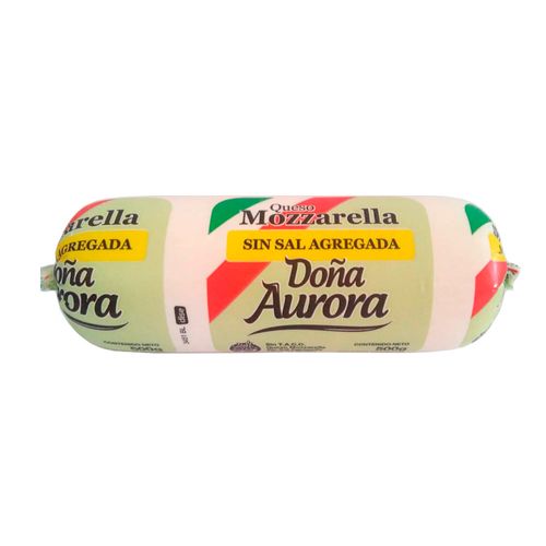 Queso Mozzarella Doña Aurora Sin Sal X 500 Gr