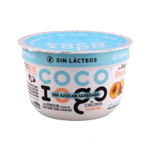 Alimento A Base De Coco Cococoigo Durazno Sin Azucar 160g