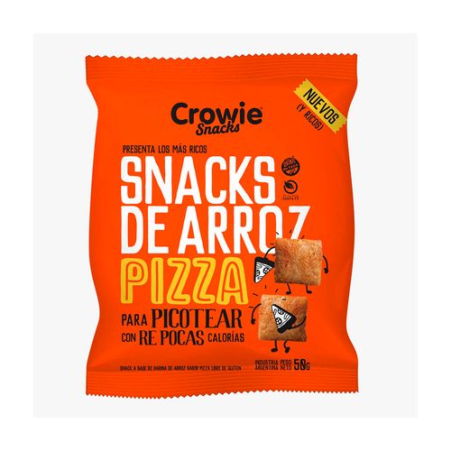 Snacks De Arroz Pizza Crowie 50 Gr