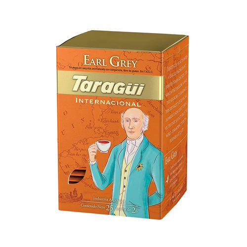 Té Taragui  Earl Gray 25 Saquitos