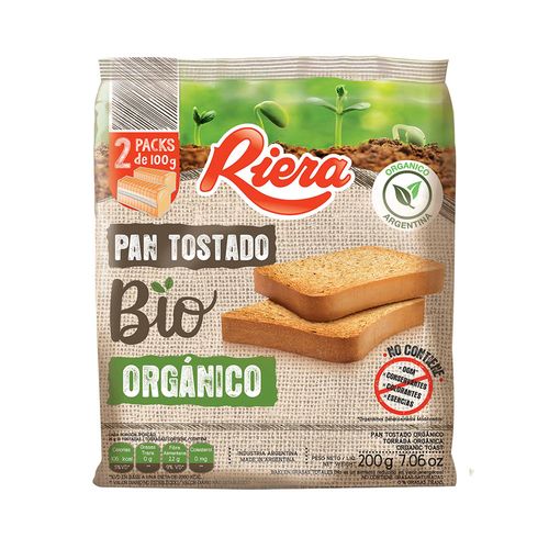 Pan Tostado Bio Organico 200 Gr