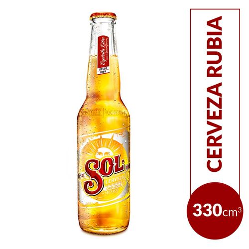 Cerveza Sol Rubia 330 Ml